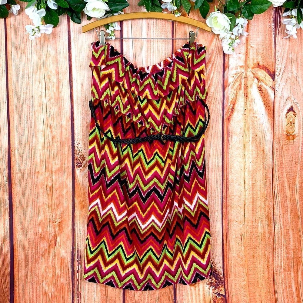 NWT Maurices Cheveron Strapless Mini Dress 1663